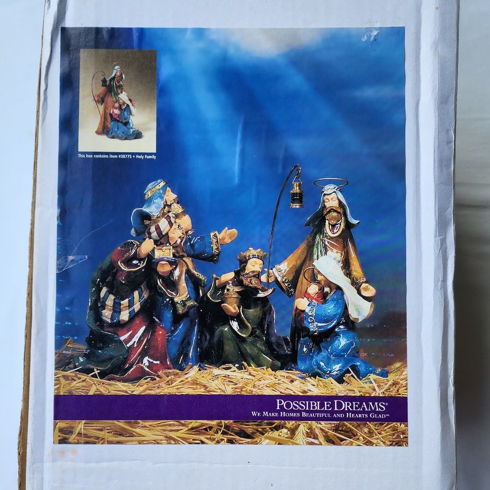 Possible Dreams Holy Family Nativity Joseph Mary Jesus Christmas Statue #38775